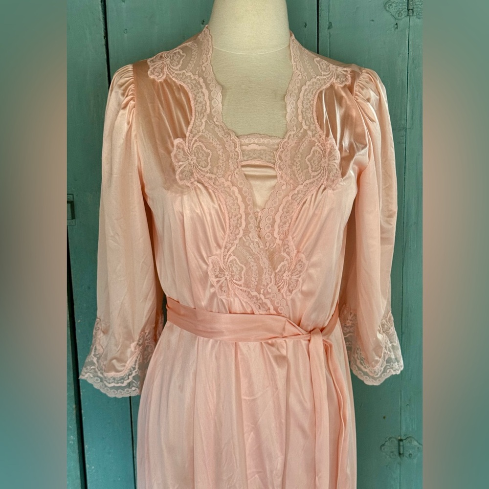 Lorraine Lace Peignoir Dressing Gown Robe Bridal Lingerie Petite XS